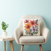 Exotische Bloemen – Tropische Boeket Kussen (Stoel)