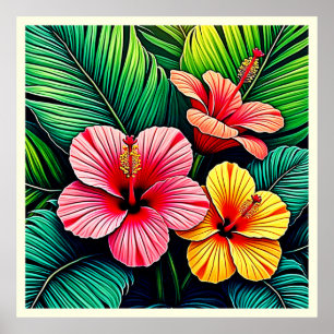 Exotische Bloementuin Dromen Poster