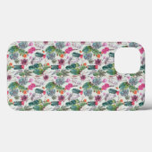 Exotische Boho Waterverf Cactus & Succulent Patroo Case-Mate iPhone Case (Achterkant (horizontaal))