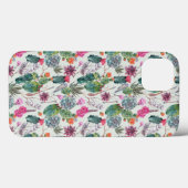 Exotische Boho Waterverf Cactus & Succulent Patroo Case-Mate iPhone Case (Achterkant (horizontaal))