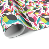 exotische braziliaanse touchvogel cadeaupapier (Rol Hoek)