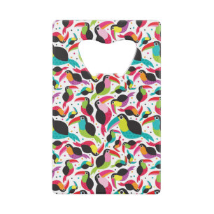 exotische braziliaanse touchvogel kredietkaart flessenopener