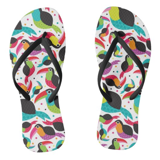 exotische braziliaanse touchvogel teenslippers (Voetbed)