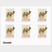 Exotische Caravan Camel Stickers (Vel)