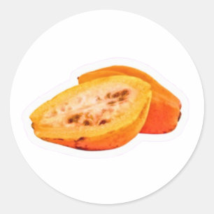 Exotische Carica-fruitsticker - Zeldzame bergpapaj Ronde Sticker