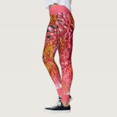 Exotische chrysanten bloemen leggings (Links)