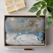 Exotische dame met vloeiend wit haar decoupage tissuepapier (Geschenk)