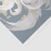 Exotische dame met vloeiend wit haar decoupage tissuepapier (Detail)