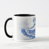 Exotische danser in Delfts Blauw Mok (Links)