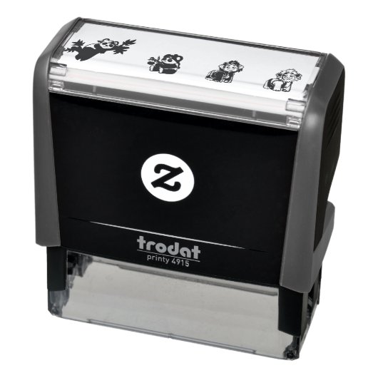 exotische dieren-luipaardaap zelfinktende stempel (Product)