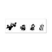 exotische dieren-luipaardaap zelfinktende stempel (Design)