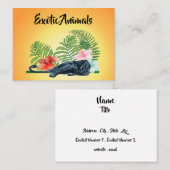Exotische dieren visitekaartje (Voorkant / Achterkant)