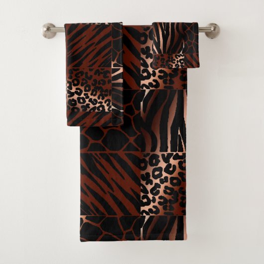 Exotische dierenprint bad handdoek (Insitu)