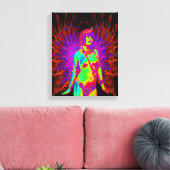 Exotische Engel Canvas Afdruk (Insitu (Woonkamer))