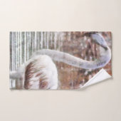 Exotische flamingo-Waterverf Bad Handdoek (Handdoek)