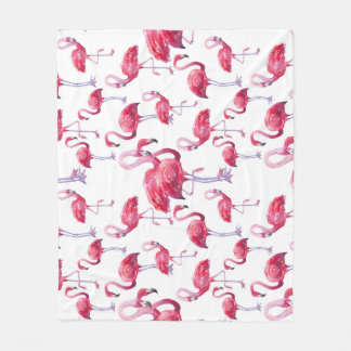 Exotische Flamingo Waterverf Bird Fleece Deken