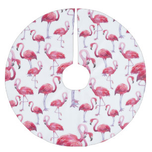 Exotische Flamingo Waterverf Bird Kerstboom Rok