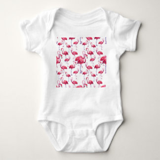 Exotische Flamingo Waterverf Bird Romper
