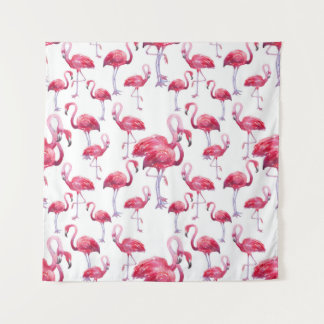 Exotische Flamingo Waterverf Bird Wandkleed