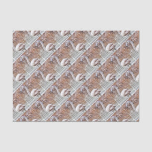 Exotische flamingo-Waterverf Tissuepapier
