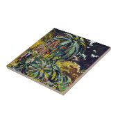 Exotische Flora #12 op SunshineDazzle Tegeltje (Zijkant)