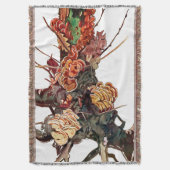 Exotische Flora #9 op SunshineDazzle Deken (Voorkant Verticaal)