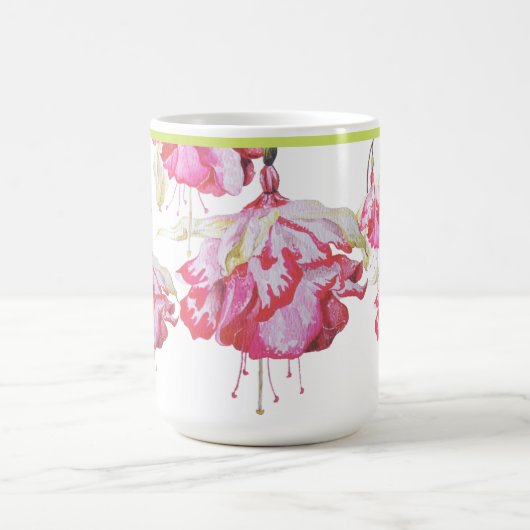 Exotische Fuchsia's op een Classic Mok (Center)