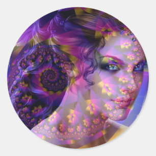 exotische geest ronde sticker