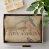 exotische groene vogel en vlinder Frans Tissuepapier (Geschenk)