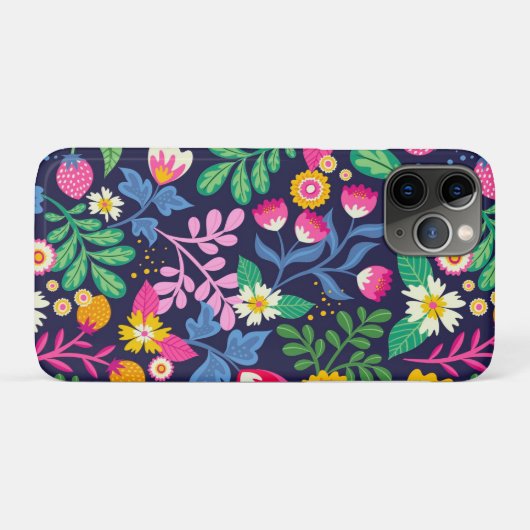 Exotische Hand Geschilderd Bloempatroon-48330 Case-Mate iPhone Case (Achterkant (horizontaal))