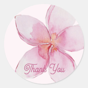 Exotische Hawaiiaanse bloem Dank u Sticker