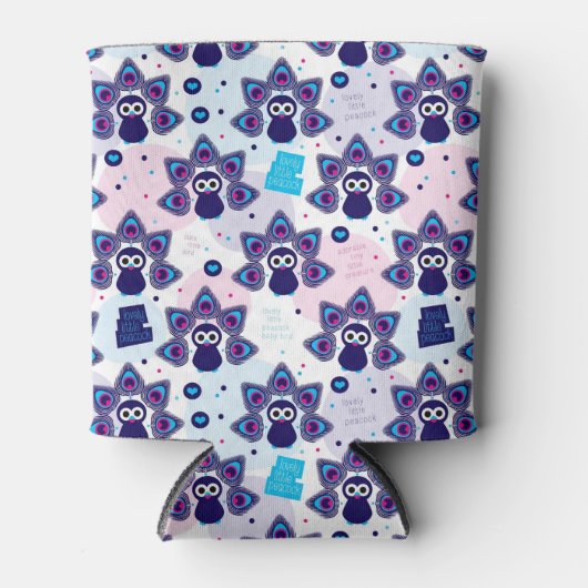 exotische india pauock patroon blikjeskoeler (Voorkant)