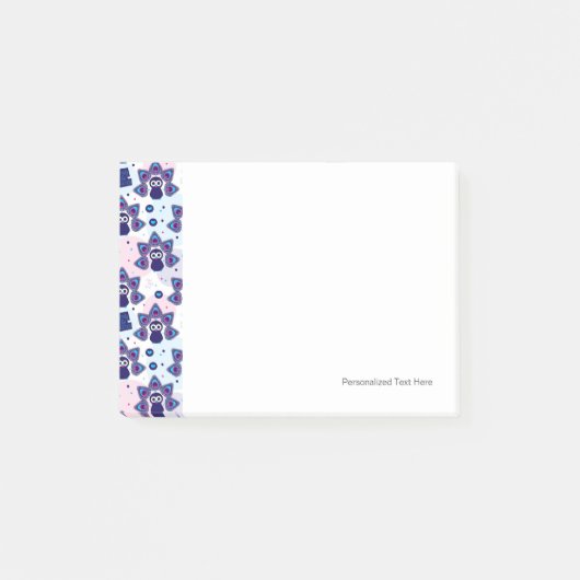 exotische india pauock patroon post-it® notes (Voorkant)