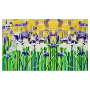 Exotische Iris van de Zomer Stof