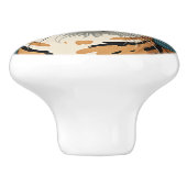 Exotische kat #8 Keramische trek Knop (Zijkant)