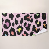exotische kleurige, wilde luipaard badhanddoek (Badhanddoek)