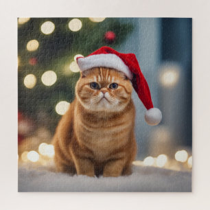 Exotische Korthaar Kerstmis Legpuzzel
