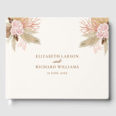 Exotische moderne Boho tropische bruiloft Gastenboek (Voorkant)