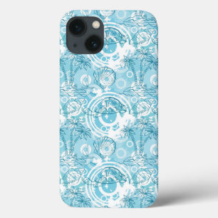 exotische oceaanpatroon iPhone 13 hoesje