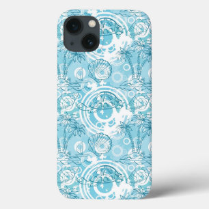 exotische oceaanpatroon iPhone 13 hoesje