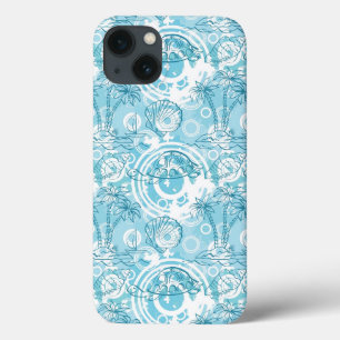 exotische oceaanpatroon iPhone 13 hoesje