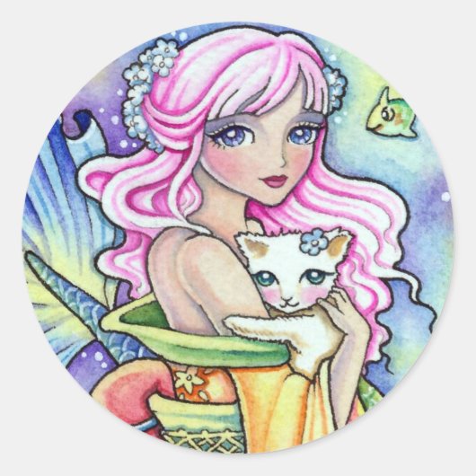 * Exotische Ocean Fantasy * Sticker (Voorkant)