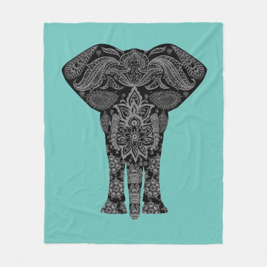 Exotische olifant Blanket Fleece Deken (Voorkant)