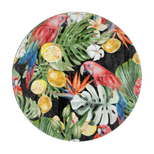 Exotische ontsnapping: Waterverf paradijs Snijplank