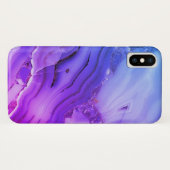 Exotische Paarse marmer Case-Mate iPhone Case (Achterkant (horizontaal))