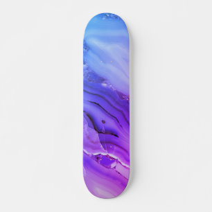 Exotische Paarse marmer Skateboard