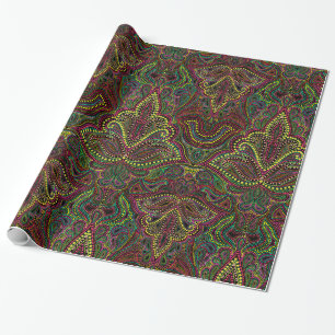 Exotische paisley boho damask gift rap cadeaupapier