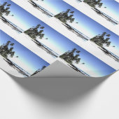 Exotische palmbomen & paradijsstrand cadeaupapier (Hoek)