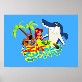 Exotische partij Zig en sharko cartoon Poster