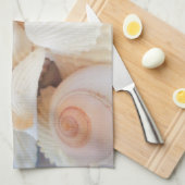 Exotische peach sea Shells, Summer Beach Theedoek (Quarter Fold)